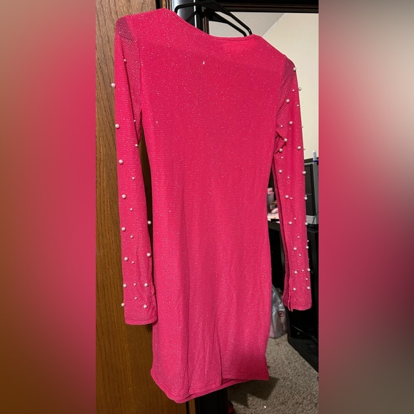 Pink pearl formal dress - Picture 2 of 2